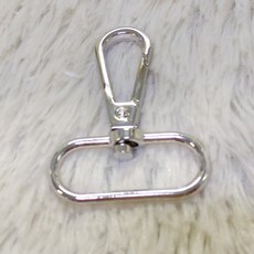 퀼트여왕 마크라메 키링 재료(넓은 개고리 중), 2.실버(내경32mm)
