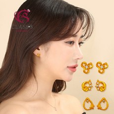 여자순금귀걸이침형