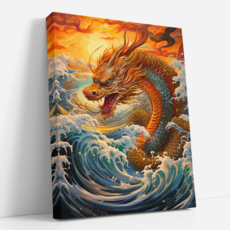  아트앤코 보석십자수 캔버스 액자 일체형 DIY 키트 40x50cm 1세트 복을 가져다 주는 바다의 용  상품 이미지