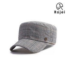 로제이 로제이 남여공용 빅사이즈 린넨 체크 군모 RHO182_BL