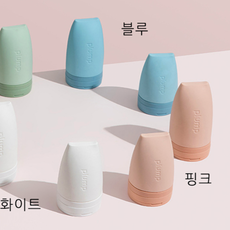 실리콘공병 여행용 화장품 소분 샴푸 로션 핸드크림 튜브 용기 공병, 핑크_대형 90ml, 1개 - 실리콘공병