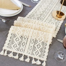 손뜨개크로쉐테이블러너