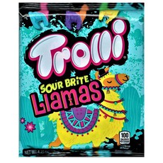 트롤리 사워 브라이트 라마 120g 4팩 Trolli Sour Brite Llamas Gummi Candy 4.25 Ounce ( 1 Bag ), 4개