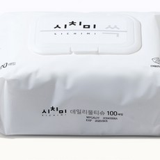 두꺼운 프리미엄 대용량 캡형 물티슈 100매 20팩 도톰한 고평량 아기물티슈 엠보싱 덕용 저자극 신생아, 1개, 데일리 물티슈 100매 20팩