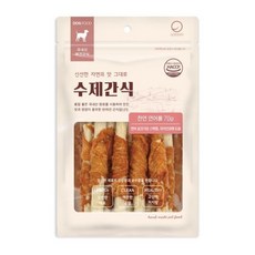 수제간식 천연 연어롤 70g 강아지간식