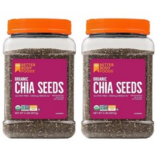 BetterBody Foods 치아씨드 Chia Seeds, 907g, 2개