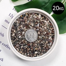 콩자갈 AQ다크브라운(3~5mm) 20kg 마이플랜트, AQ 다크브라운 (3~5mm) 20kg, 1개