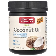 Jarrow Formulas 엑스트라 버진 코코넛 오일 473g(16fl oz), Jarrow Formulas 엑스트라 버..., 1개, 473ml