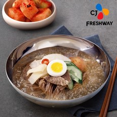 [CJ프레시웨이]평양냉면 5인분 / 면 7팩 + 육수 5팩, 1개