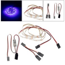 원격 LED 조명 스트립 RC 고정익 비행기용 비행기용, [04] Blue, 4) Blue, 1개