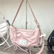 마뗑킴 하프셔링 리본 라운드 백 가방 BAG IN PINK MK2411BG002MPK