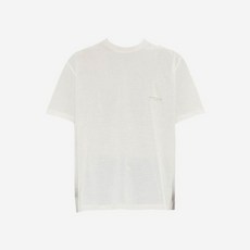 [정품] 우영미 코튼 레더 패치 티셔츠 아이보리 - 23SS Wooyoungmi Cotton Leather Patch T-Shirt Ivory