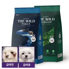  네이처알로 더와일드 포독 강아지 그레인프리 눈물 알러지 사료, 2개, 1kg, 폴락 