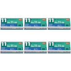 Max No. 11-1M Vaimo 스테이플러용 스테이플 6팩