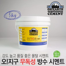[36] 친환경 무독성 몰탈 시멘트(고강도 방수 시멘트) 5kg
