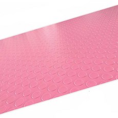 PVC 고무 매트 산업용 물류 창고 바닥 철판 무늬 시설, 핑크 헤링본/폭 0.9m x 길이 2m, 1개