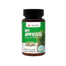 제주새싹보리정 국내산 100정 HACCP 인증제품, 3개, 600mg 90정