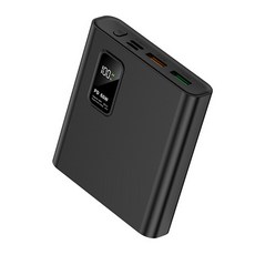 66W 고속충전 휴대용 미니 보조배터리 대용량 20000mAh, 블랙