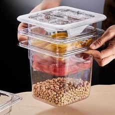 투명 아크릴 반찬통 보관통 용기 밧드 재료 업소용 플라스틱 양념통 세트 랙 주방 토핑, 1개, 2. 아크릴 1/9x150