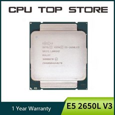 INTEL XEON E5 2650L V3 CPU 프로세서 2650LV3 1.8GHz 12 코어 LG호환A 2011-3 X99 마더보드 인텔 제온 중앙처리장치, 단일옵션
