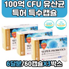 100억 CFU 좋은 유산균 락토바실러스 카제이 특수캡슐 비피더스 불가리아 유산균 프로바이오틱스 락토바실러스 카제이 좋은유산균 60캡슐 40대 50대 60대 여성 남성 습기차단 특수개별포장