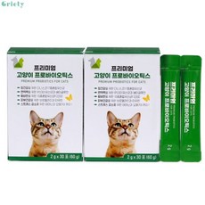 유진바이옴헬스케어 프리미엄 고양이 항비만 유산균 30포 다이어트 장건강 오메가3 타우린, 1개, 60g