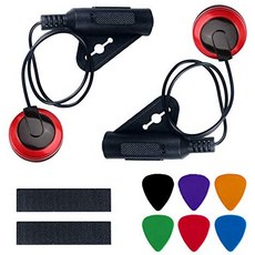[해외직구]NERECND 2 Pack - Contact Microphone Piezo Pickup Violin Microphone Pickup for Cello Banjo, 1개, One Color