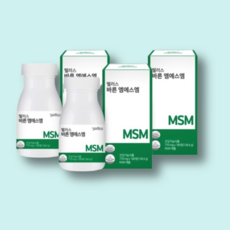 [웰러스] 바른 엠에스엠 / MSM 식이유황 100% 관절연골영양제 No화학부형제 (1병 770mg x 180정, 4병