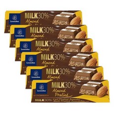 레오니다스 밀크 초콜릿 30% 아몬드 프랄린 50g x 6팩 레오디나스 벨기에 Leonidas Milk Almond Praline