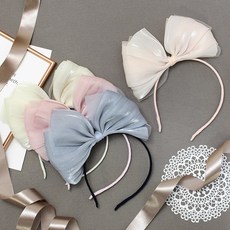 쉬폰리본머리띠