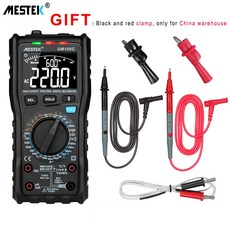 MESTEK 디지털 멀티미터 전문가 10000 카운트 트루 RMS 테스터 다기능 아날로그 전류 클램프 멀티테스터 멀티미터, 01 DM100C