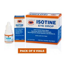 Isotine Eye Drop 100% Ayurvedic with no side effects pack of 6 Bottle (60 ML * 6 ), 60ml, 1개