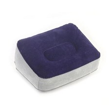 공기 여행 사무실 다리 발판 발 도구 휴대용 풍선 나머지 베개, 2.Grey blue, 1개