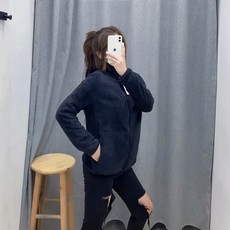 여성 기본 후리스 집업 양털 뽀글이 자켓 아우터 커플 환절기 조끼 롱 봄 가을 겨울 이너