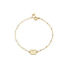 로이드 1st**여친 지인선물로 인기템**간결하고 감성적**스퀘어 프레임 14K Gold 팔찌