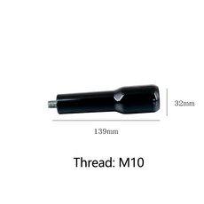 커피 포타필터 핸들 M10 스레드 단단한 나무 손잡이 거치대 머신 바리스타 도구, 01 CHINA, 10 Plastic ABS