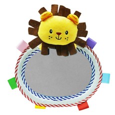 조절 동물 뒷좌석 후면 유모차 거울 자동차 봉제 백미러 가능한, [04] Lion Style, 04 Lion Style, 1개