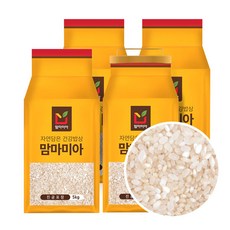 맘마미아 찹쌀담은 쌀눈쌀 20kg (5kg진공4개), 10개, 1kg