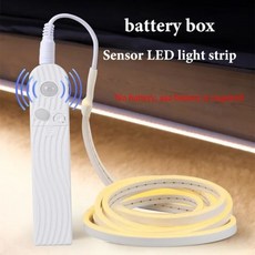 줄조명 RGB 조명 LED 스트립 모션 센서 무선 네온 120LED m USB 야간 캐비닛 주방 계단 옷장 침대 사이드 라이트 DC5V 436622, Battery box sensing, 3m, 1개, 3000K-warm white_3m