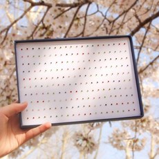 유색큐빅귀걸이