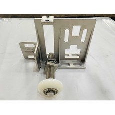 교체부품 냉동창고손잡이 슬라이딩 도어 렌치 문고리 잠금, 바퀴가 없는 헤비 듀티 도어 하이 행거 한 쌍