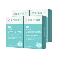 [공식] 바디닥터스 스피드 글루타치온 화이트 WCS L-글루타치온 효모추출물 30.07% 비타민 미네랄 함유, 30정, 13g, 4개