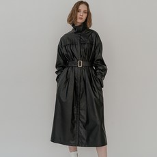 스윗원에이티 HIGHNECK 2WAY LEATHER ONE-PIECE (2COLORS)