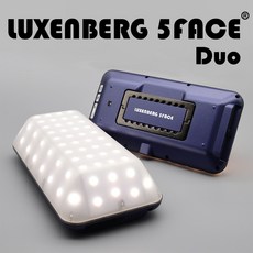 룩센버그 5 FACE LED 캠핑 랜턴 충전식 배터리 감성 램프 조명 렌턴, 듀오, 1개