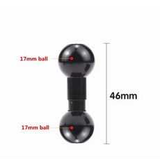 17mm 어댑터 14 액세서리 마운트 인치 카메라 조인트 소켓 더블 로드 폰 암 커넥팅 GPS 홀더 볼 13mm 클램프 액션, 13) 1pc, 1개