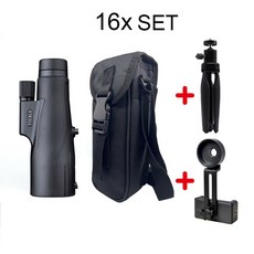 필드스코프 TICALA 고출력 단안 방수 안개 방지 사냥 조류 관찰용 16x56, 4.BLACK 16X  SET