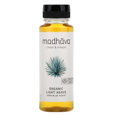Madhava Natural Sweeteners Organic Golden Light 100％ Blue Agave 11.75 oz (333 g), 333g, 1개
