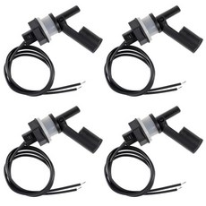 4PCS M16 Water Level Sensor Float Switch Water Liquid Level Sensor for Aquarium Tank Black