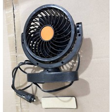 차량용 선풍기 24V 대형트럭 대풍력 USB출풍구 롱래스팅 뮤트 12V 터보 범용 천정강력, 꽁초전용-싱글단말24V