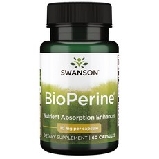 Swanson Bioperine 영양 흡수 인핸서 10, 1개, 60정 - 인핸서